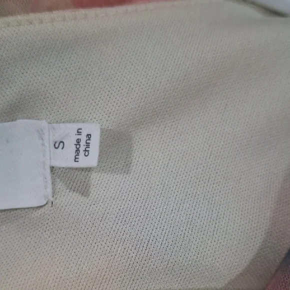 Astr Pink and Green Ruched Sheath Dress Size S - Picture 6 of 8